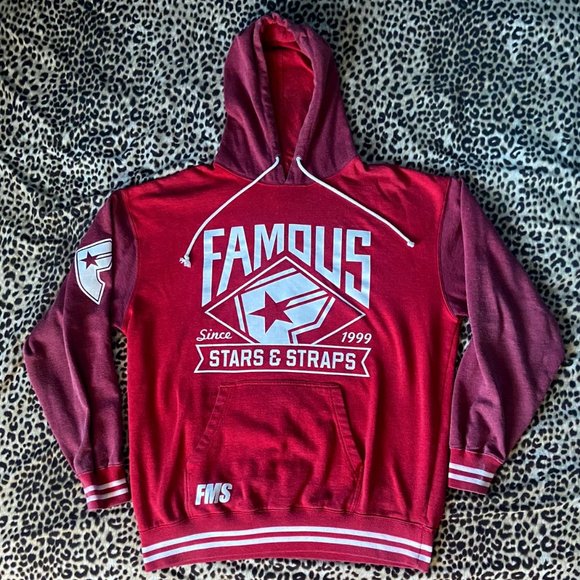 Famous Stars & Straps Other - FAMOUS STARS & STRAPS (Size XL) Men's Red Hoodie